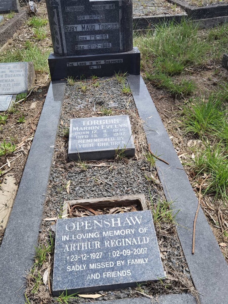 TORGIUS Ruby Maud 1910-1960 :: TORGIUS Marion Evelyn 1936-1997 :: OPENSHAW Arthur Reginald 1927-2007 _1