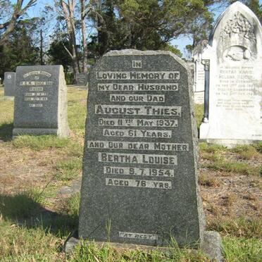 THIES August -1937 &amp; Bertha Louise -1954