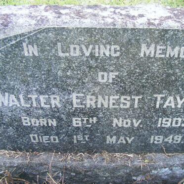 TAYLOR Walter Ernest 1903-1949