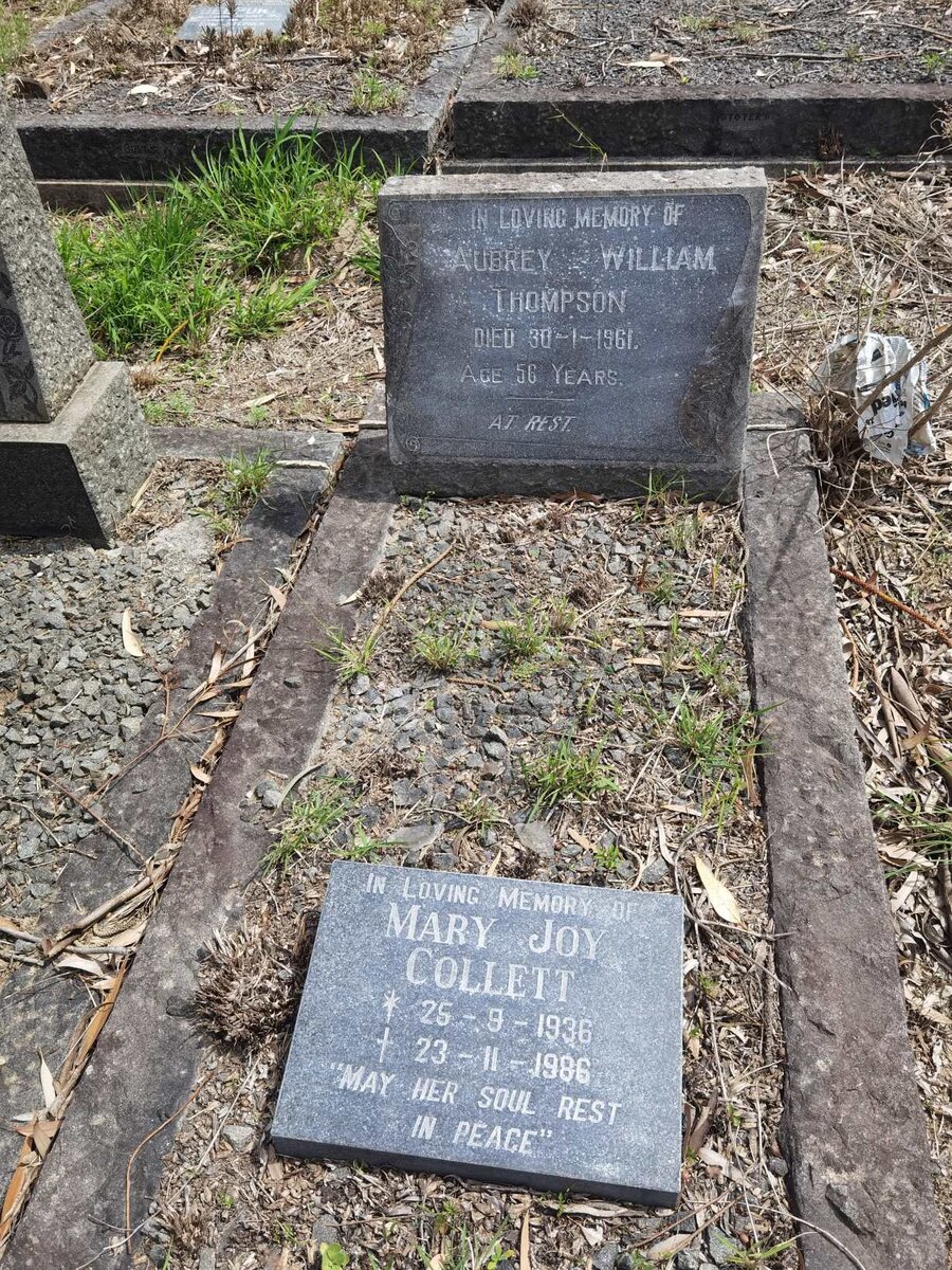 THOMPSON Aubrey William  -1961 :: COLLETT Mary Joy 1936-1986 _1