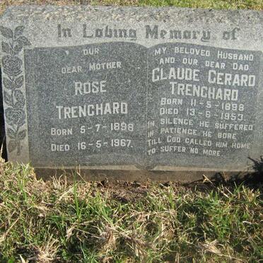 TRENCHARD Claude Gerard 1898-1953 &amp; Rose 1898-1967