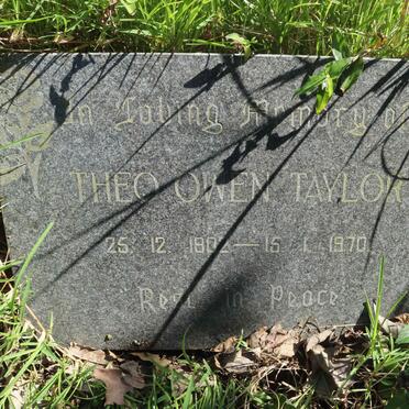 TAYLOR Theo Owen 1902-1970