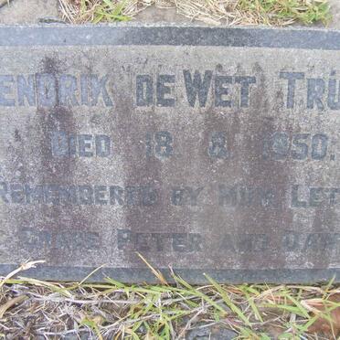 TRUTER Hendrik De Wet -1950