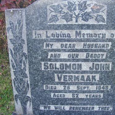VERMAAK Solomon John -1948