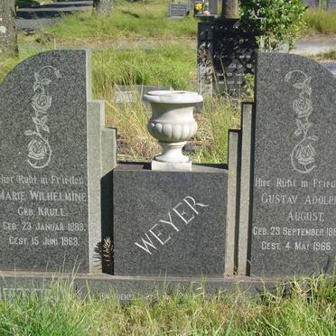 WEYER Gustav Adolph August 1883-1966 &amp; Marie Wilhelmine KRULL 1883-1963