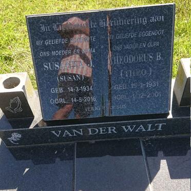 WALT Theodorus B., van der 1931-2001 &amp; Susanna J. 1934-2016