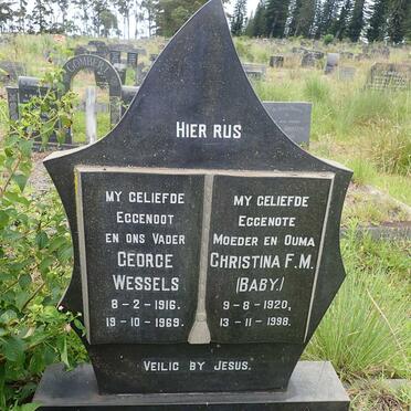 WYK George Wessels, van 1916-1969 &amp; Christina F.M. 1920-1998