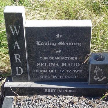 WARD Selina Maud nee GEE 1912-2003