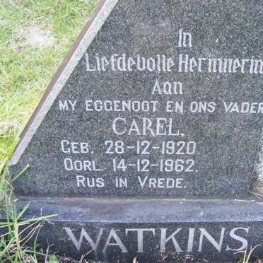 WATKINS Carel 1920-1962