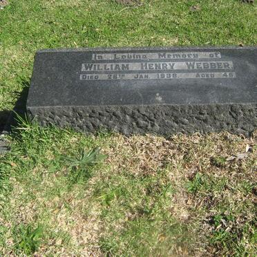 WEBBER William Henry -1938