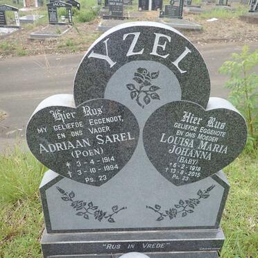 YZEL Adriaan Sarel 1914-1994 &amp; Louisa Maria Johanna 1918-2015