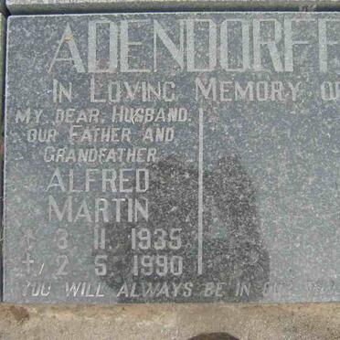 ADENDORFF Alfred Martin 1935-1990