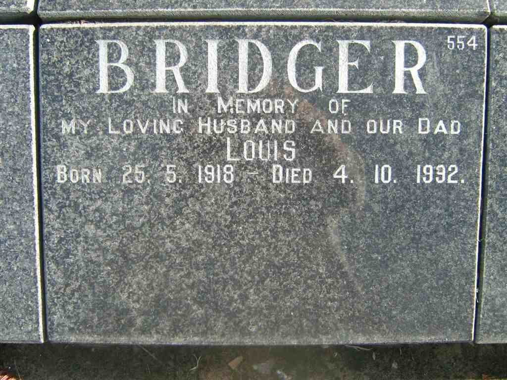 BRIDGER Louis 1918-1992
