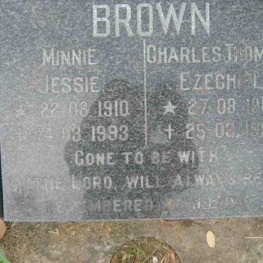 BROWN Charles Thomas Ezechiel 1907-1993 &amp; Minnie Jessie 1910-1993