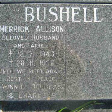BUSHELL Merrick Allison 1946-1996