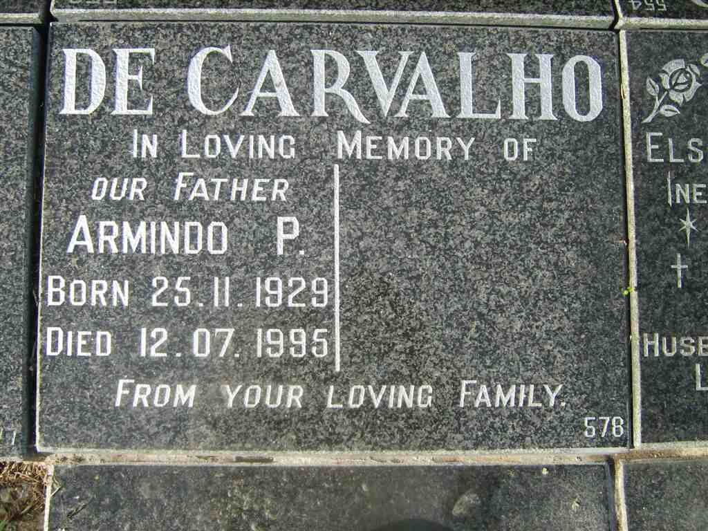 CARVALHO Armindo P., de 1929-1995