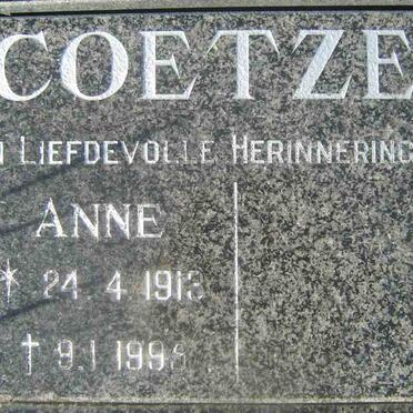 COETZEE Annie 1913-1995