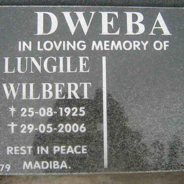 DWEBA Lungile Wilbert 1925-2006
