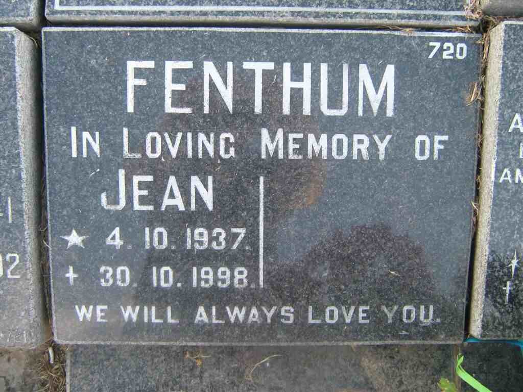 FENTHUM Jean 1937-1998