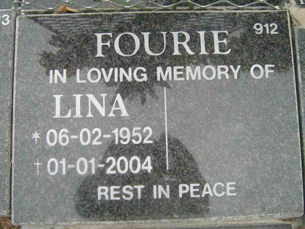 FOURIE Lina 1952-2004