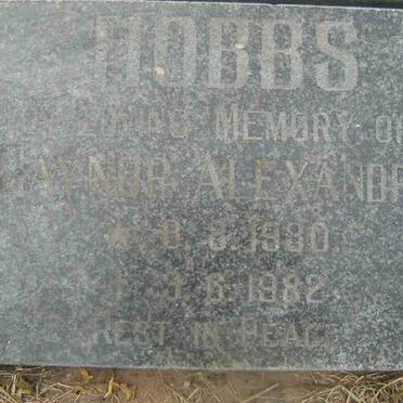 HOBBS Gaynor Alexandra 1930-1982