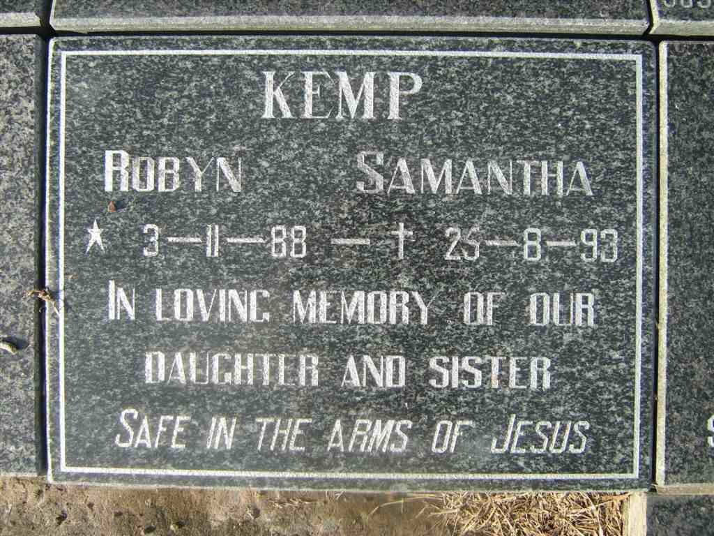 KEMP Robyn Samantha 1988-1993