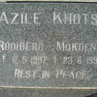 KHOTSO Azile 1997-1997