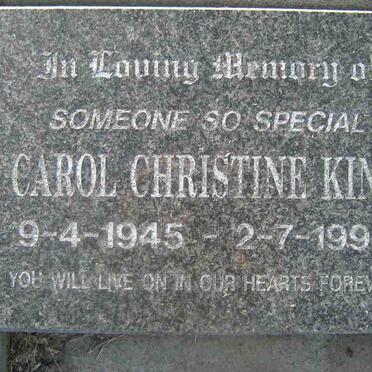 KING Carol Christine 1945-1999