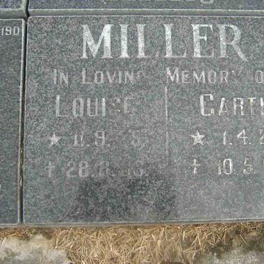 MILLER Garth 1929-1989 &amp; Louise 1925-1986