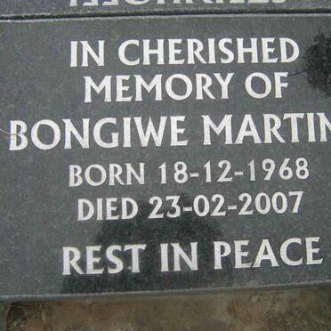 MARTINS Bongiwe 1968-2007