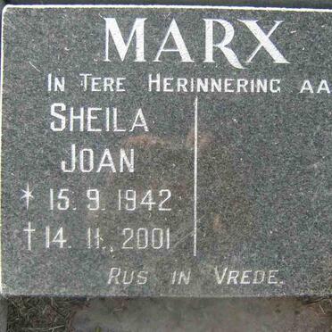MARX Sheila Joan 1942-2001