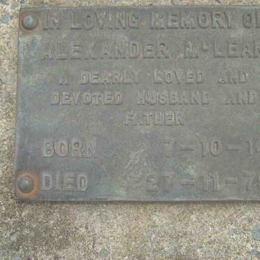 McLEAN Alexander 1914-1979