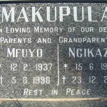 MAKUPULA Mfuyo 1937-1998 &amp; Ngikazi 1944-2001