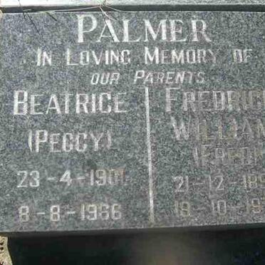 PALMER  Frederick William 1897-1972 &amp; Beatrice 1901-1966