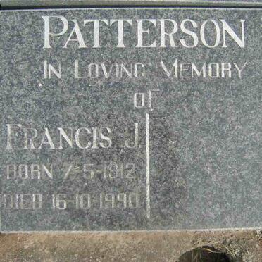 PATTERSON Francis J. 1912-1990