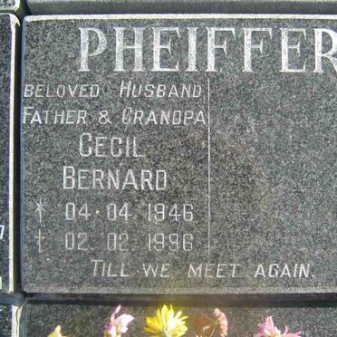 PHEIFFER Cecil Bernard 1946-1996