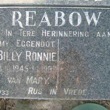 REABOW Billy Ronnie 1945-1999