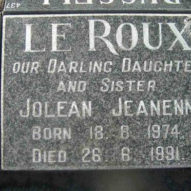 ROUX Jolean Jeanenn, le 1974-1991