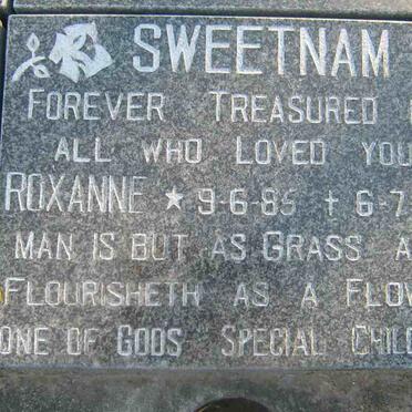 SWEETNAM Roxanne 1985-1988