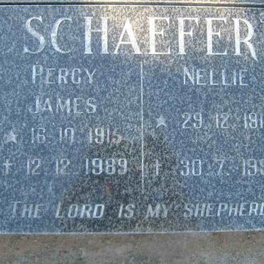 SCHAEFER Percy James 1915-1989 &amp; Nellie 1914-1995