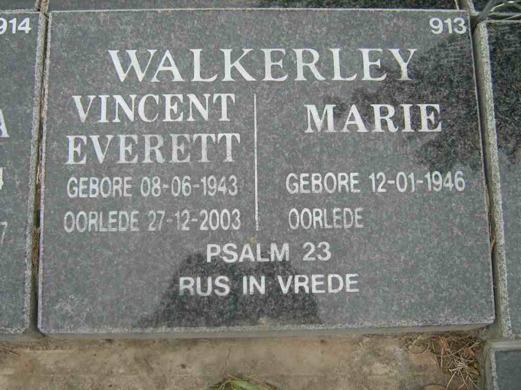 WALKERLEY Vincent Everett 1943-2003