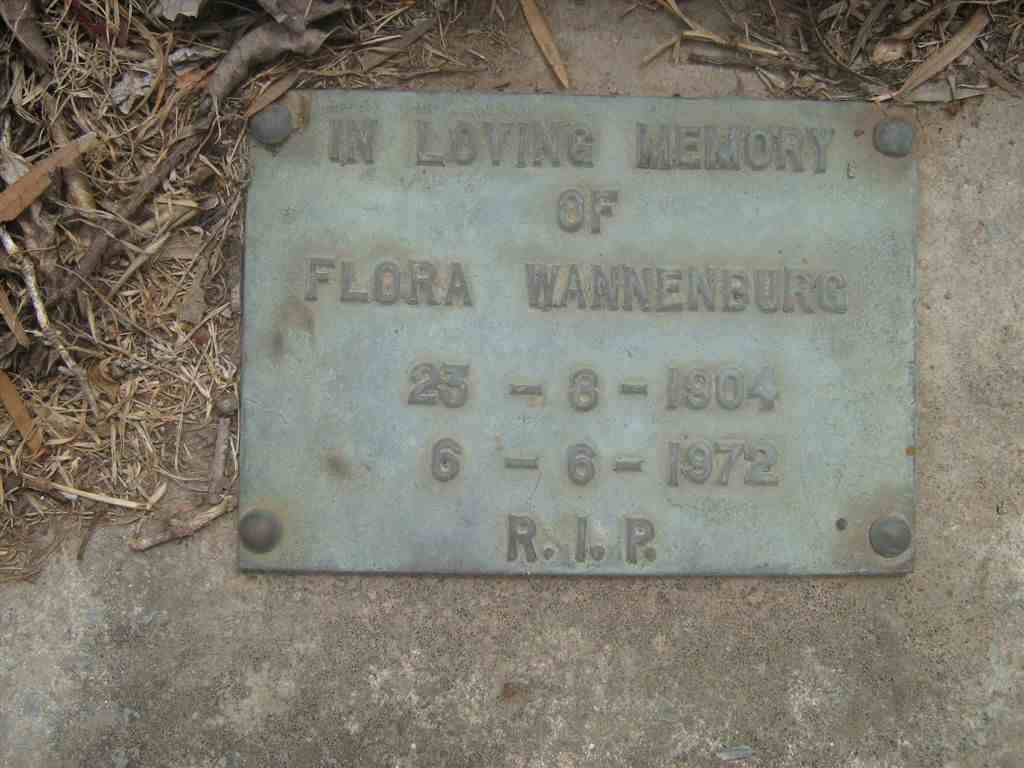 WANNENBURG Flora 1904-1972