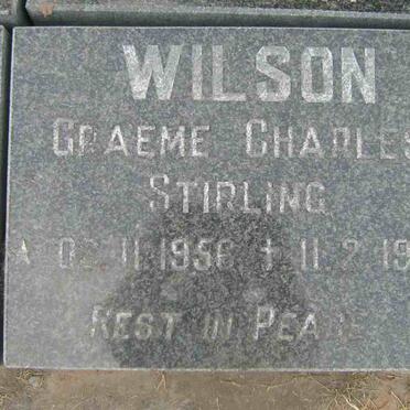 WILSON Graeme Charles Stirling 1956-1993