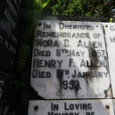 ALLEN Nora C. -1957 :: ALLEN Henry F. -1959