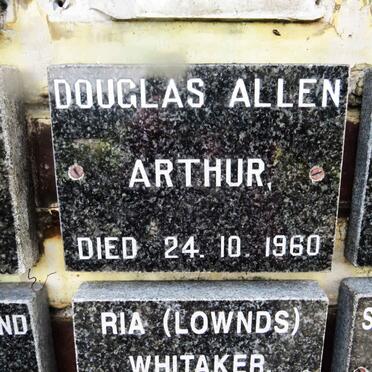 ARTHUR Douglas Allen -1960