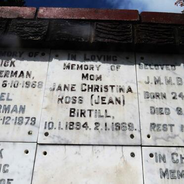 BIRTILL Jane Christina Ross 1894-1969