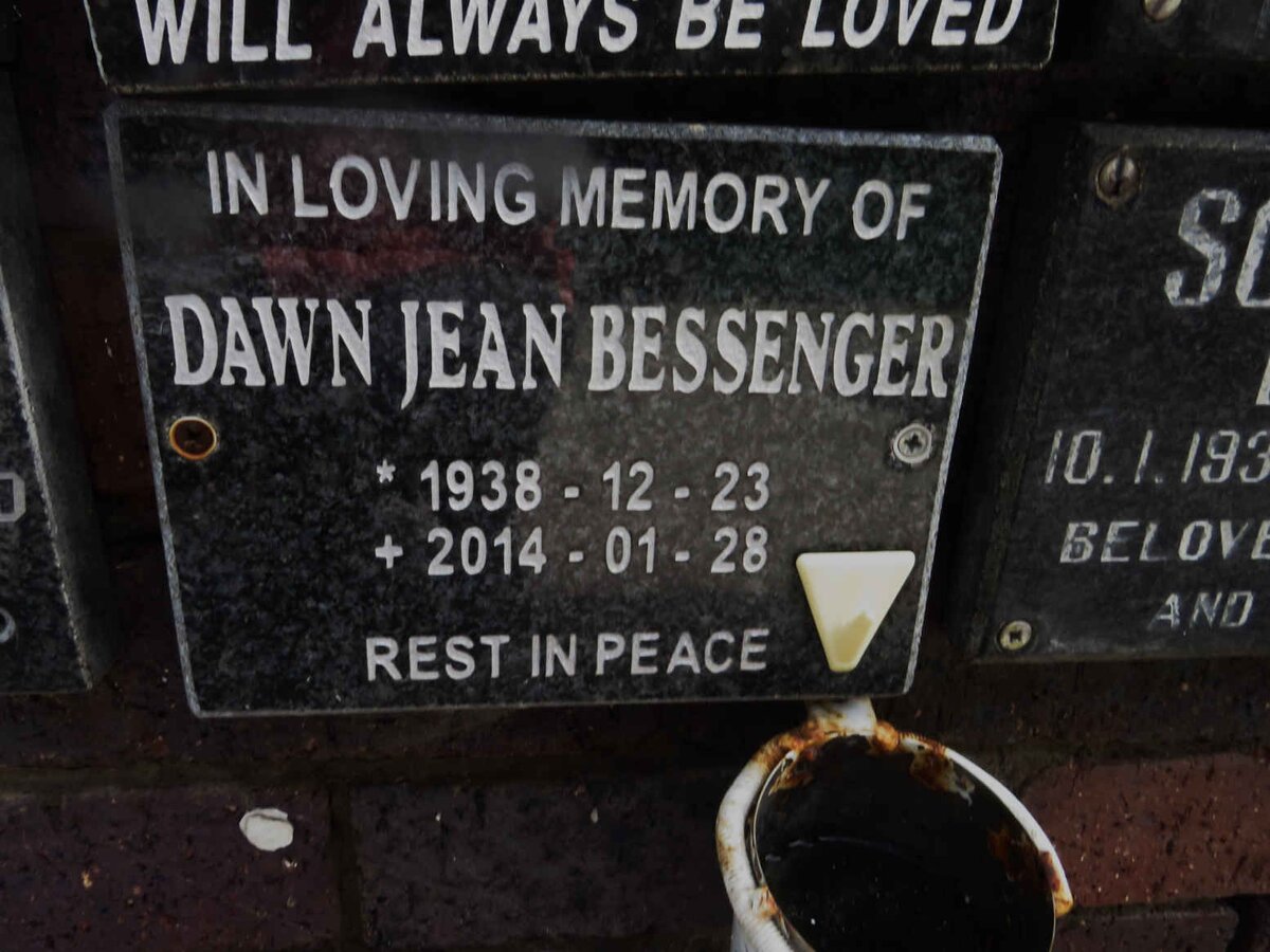 BESSENGER Dawn Jean 1938-2014