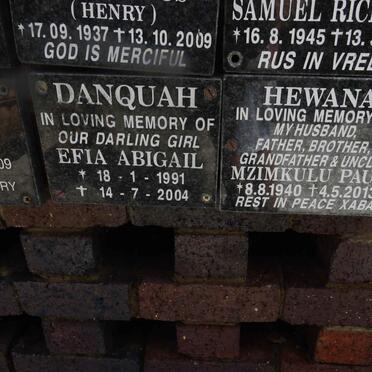 DANQUAH Efia Abigail 1991-2004