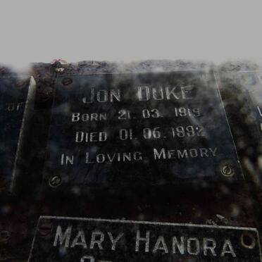 DUKE Jon 1919-1992