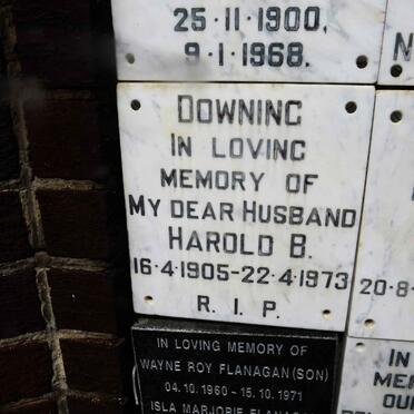 DOWNING Harold B. 1905-1973